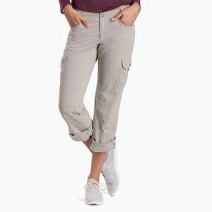 KUHL Splash Roll Up Hiking Pants Women 6 reg tan